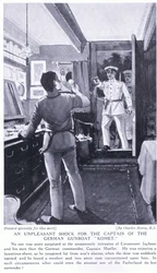 Um choque desagradável para o capitão da canhoneira alemã Komet de outubro de 1914